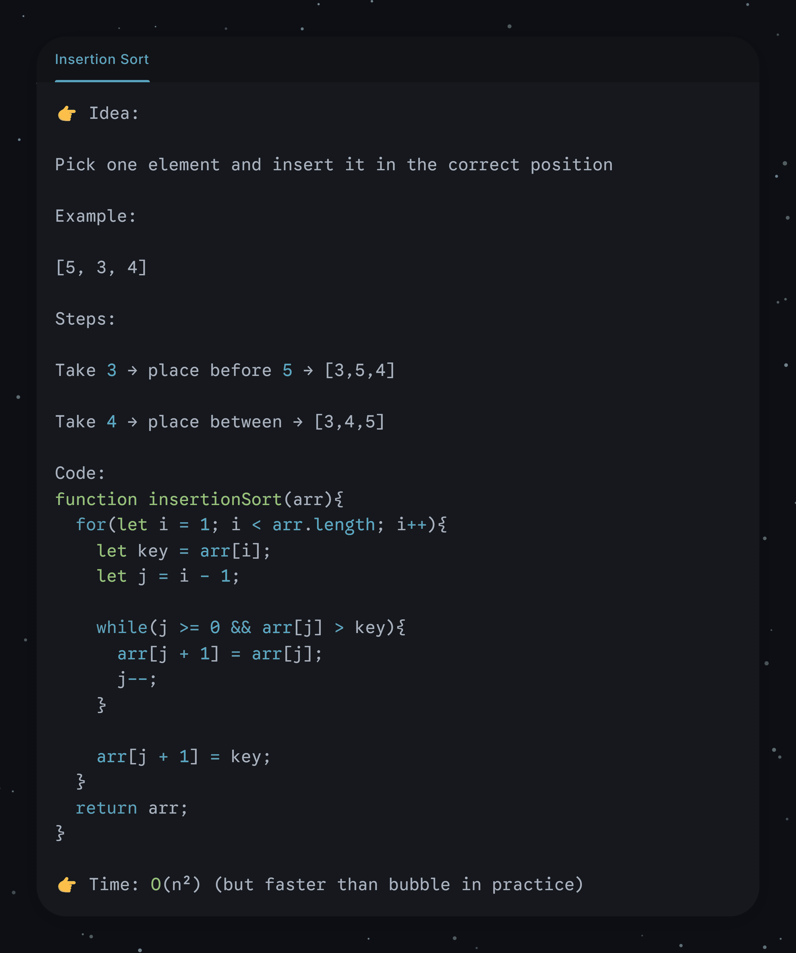 Insertion Sort